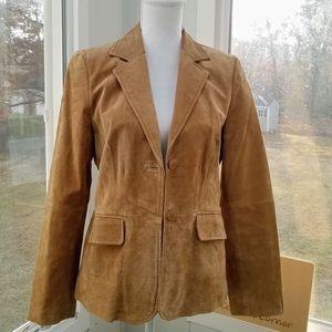 Liz&Co. Golden Tan Suede Jacket